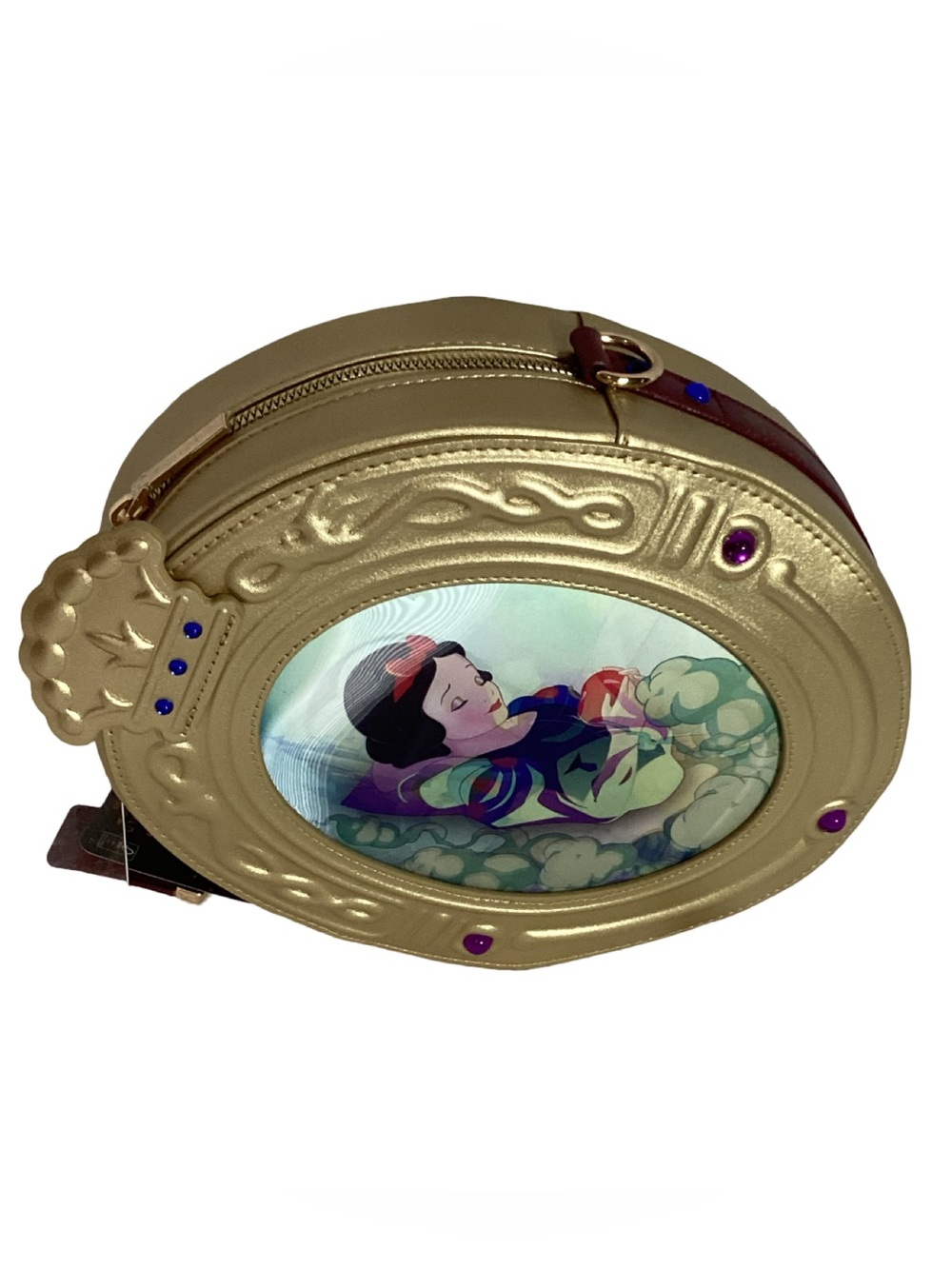 BIOWORLD X Disney Princess Snow White Evil Queen Lenticular Mirror Crossbody Bag